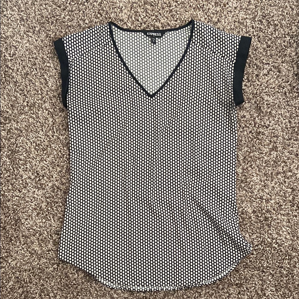 ☀️🎃Express Black and White Women's Top